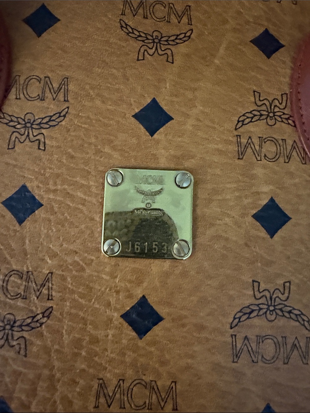 MCM Cognac Visetos Dome Satchel in Cognac and Brown - Picture 2 of 15